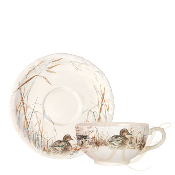 Чашка для завтрака с блюдцем 0,3л, 2шт. коллекции Sologne бренда Gien