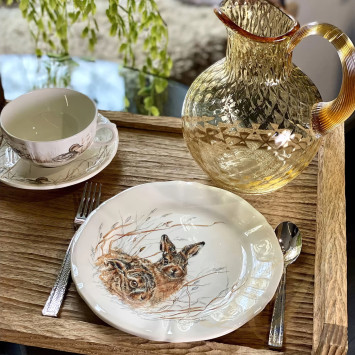 Чашка для завтрака с блюдцем 0,3л, 2шт. коллекции Sologne бренда Gien