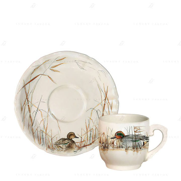 Чашка эспрессо с блюдцем 0,085л, 2шт. коллекции Sologne бренда Gien