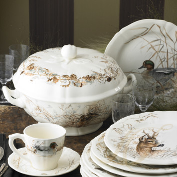 Тарелка закусочная 23,2см коллекции Sologne бренда Gien