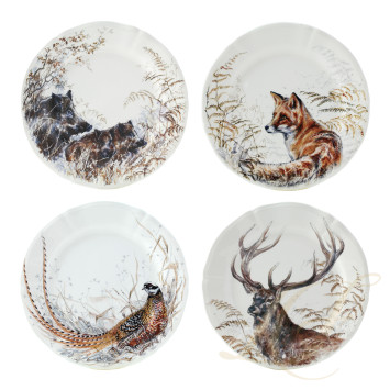 Тарелка закусочная 23,2см, 4шт. коллекции Sologne бренда Gien