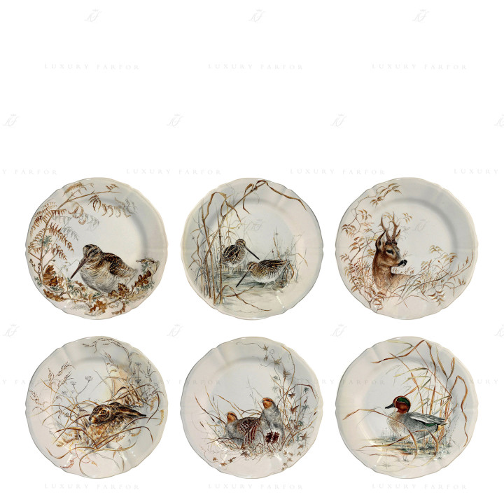 Тарелка закусочная 23,2см, 6шт. коллекции Sologne бренда Gien