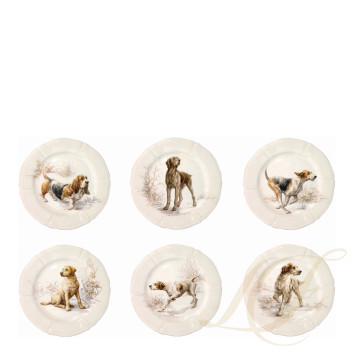 Тарелка закусочная 23,2см, 6шт. коллекции Sologne бренда Gien