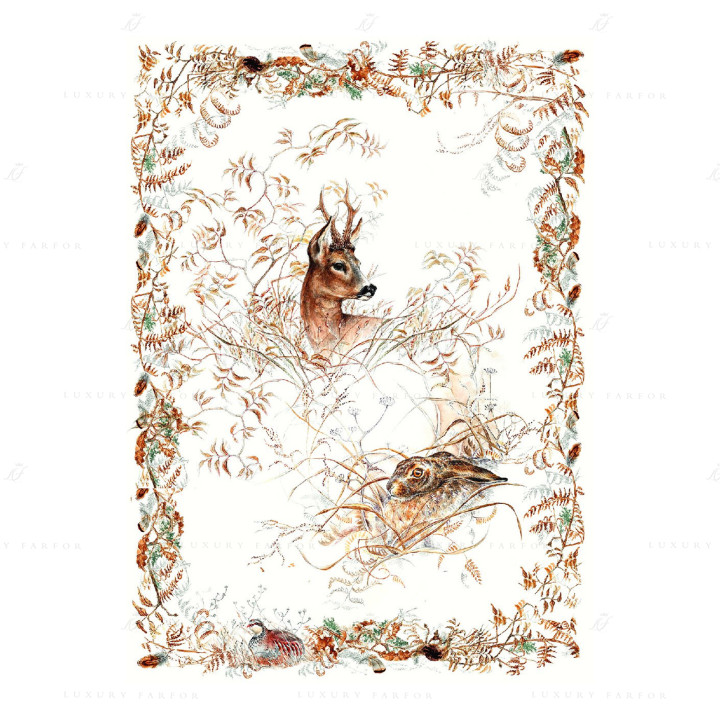 Полотенце кухонное 50х70см, 2шт. коллекции Sologne бренда Gien