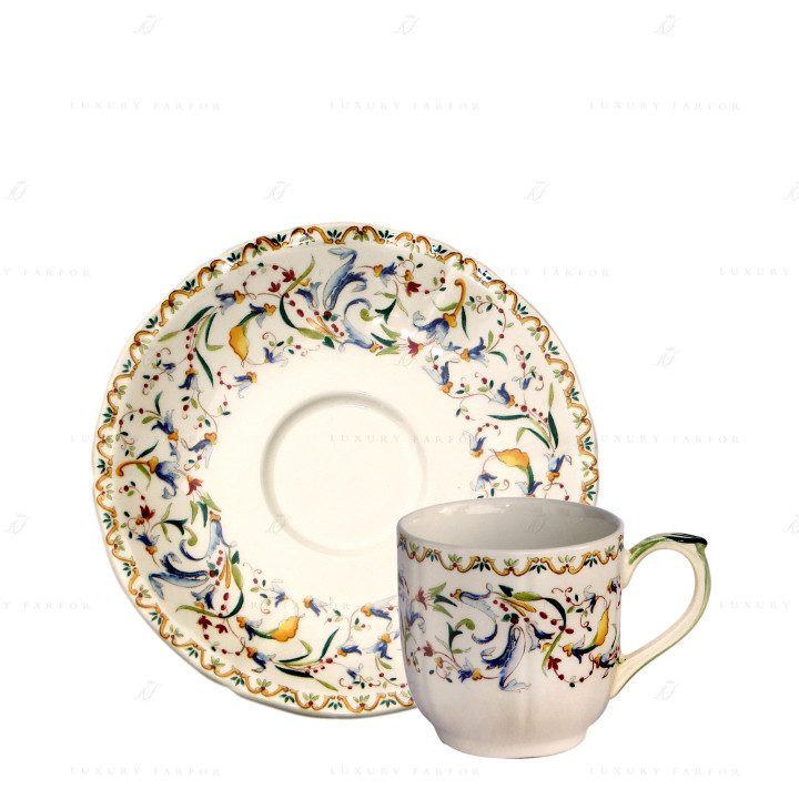 Чашка эспрессо с блюдцем 0,085л, 2шт. коллекции Toscana бренда Gien