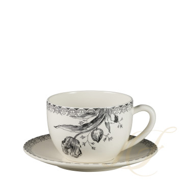 Чашка с блюдцем 0,45л коллекции Tulipes бренда Gien