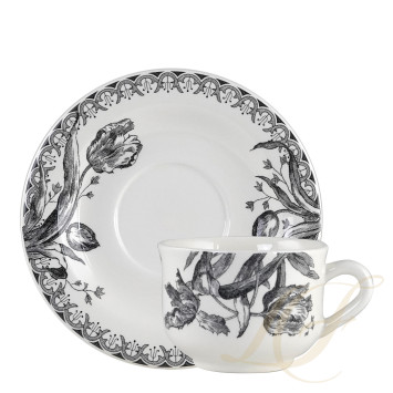 Чашка эспрессо с блюдцем 0,08л, 2шт. коллекции Tulipes бренда Gien