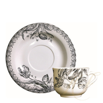 Чашка чайная с блюдцем 0,22л, 2шт. коллекции Tulipes бренда Gien