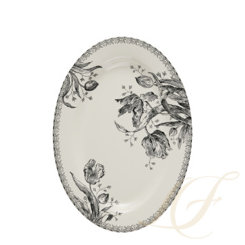Блюдо овальное 37см коллекции Tulipes бренда Gien