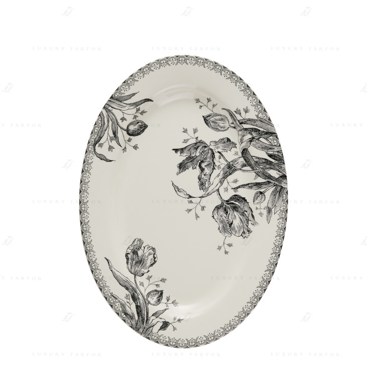 Блюдо овальное 37см коллекции Tulipes бренда Gien