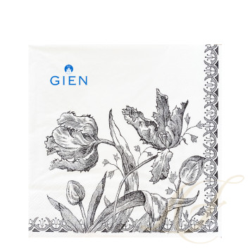 Салфетки 33х33см, 20шт., 12 упаковок коллекции Tulipes бренда Gien