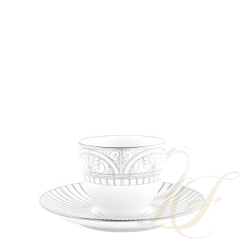 Чашка кофейная с блюдцем 0,08л коллекции Belle Epoque бренда Haviland