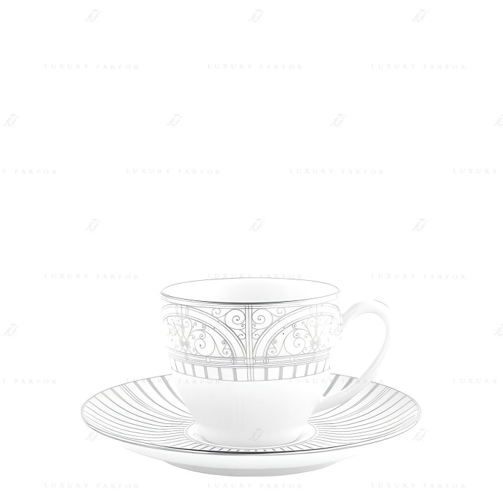 Чашка кофейная с блюдцем 0,08л коллекции Belle Epoque бренда Haviland