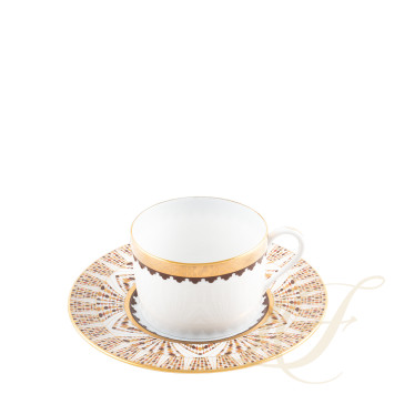 Чашка чайная с блюдцем 0,14л коллекции Cavalier Royal бренда Haviland