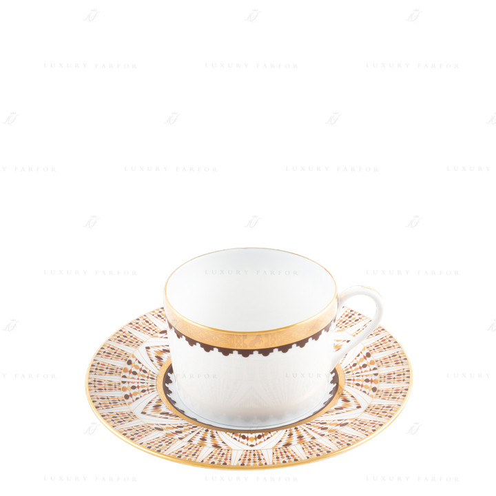 Чашка чайная с блюдцем 0,14л коллекции Cavalier Royal бренда Haviland