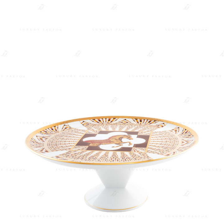 Тарелка тортовая на ножке 31,5см коллекции Cavalier Royal бренда Haviland