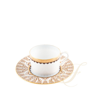 Чашка чайная с блюдцем 0,15л коллекции Cavalier Royal бренда Haviland
