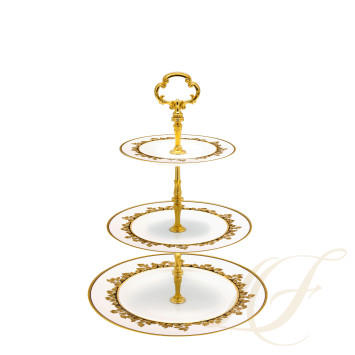 Этажерка 26см коллекции Feuille D'or бренда Haviland