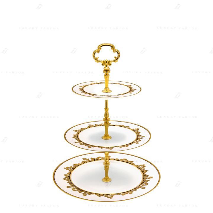 Этажерка 26см коллекции Feuille D'or бренда Haviland