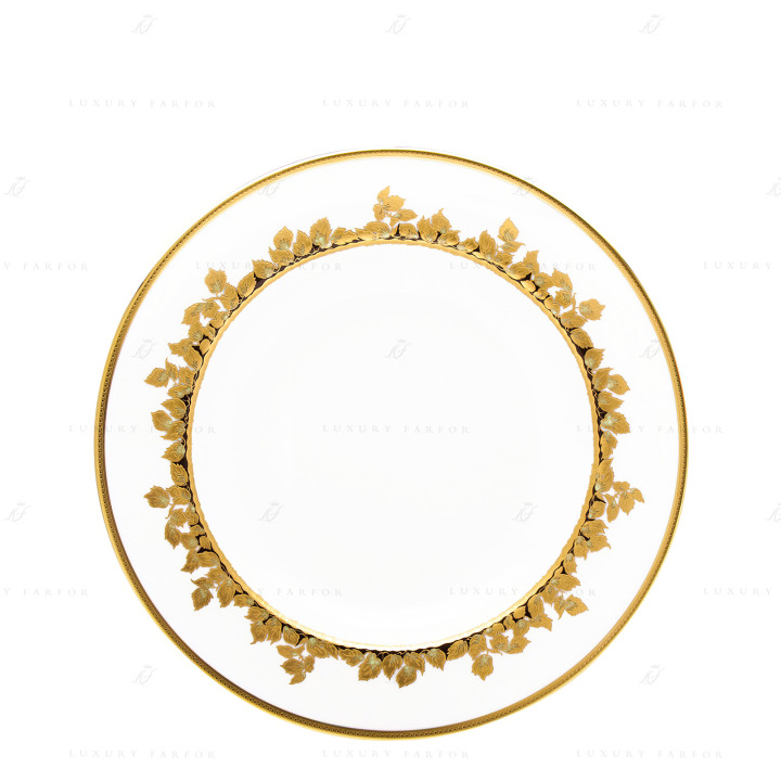 Тарелка тортовая 31,5см коллекции Feuille D'or бренда Haviland