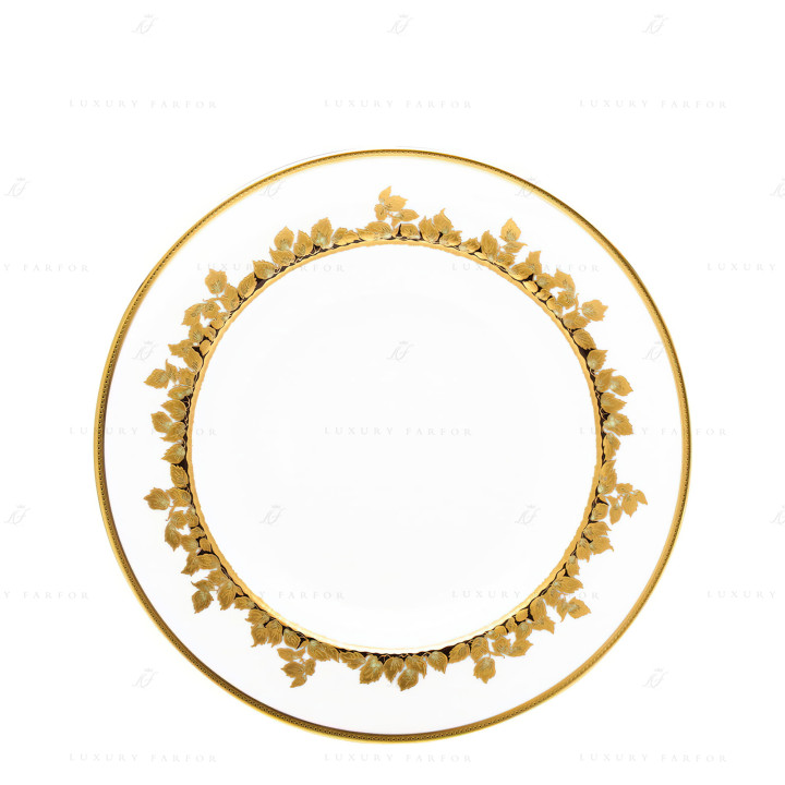 Тарелка подстановочная 31,5см коллекции Feuille D'or бренда Haviland