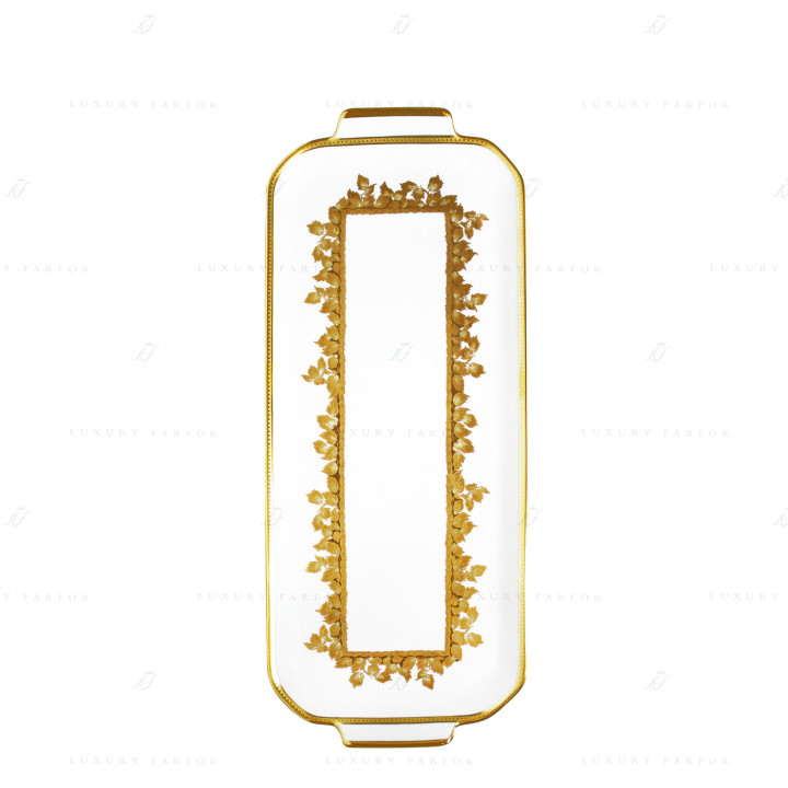 Блюдо для пирога 39х15,5см коллекции Feuille D'or бренда Haviland