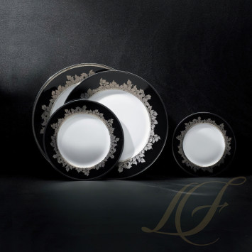 Тарелка главная 28см коллекции Feuille De Platine бренда Haviland