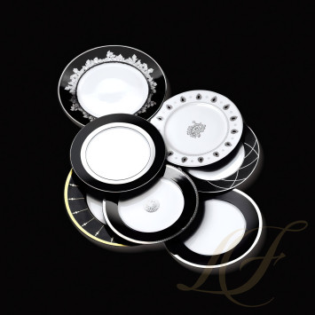 Тарелка закусочная 19см коллекции Feuille De Platine бренда Haviland