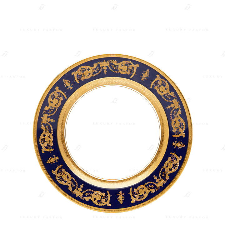 Тарелка главная 28см коллекции Imperator Bleu de Four бренда Haviland