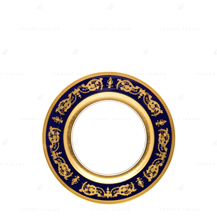 Тарелка закусочная 22см коллекции Imperator Bleu de Four бренда Haviland