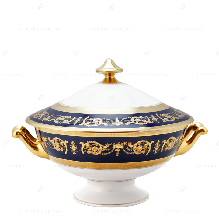Супница 2л коллекции Imperator Bleu de Four бренда Haviland