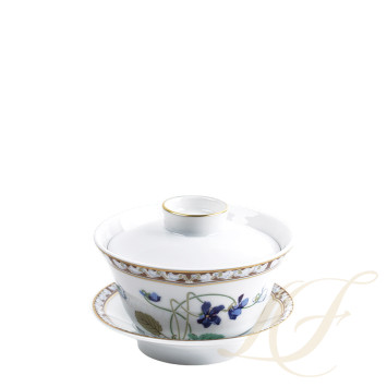 Чашка чайная с блюдцем и крышкой 0,13л коллекции Imperatrice Eugenie бренда Haviland