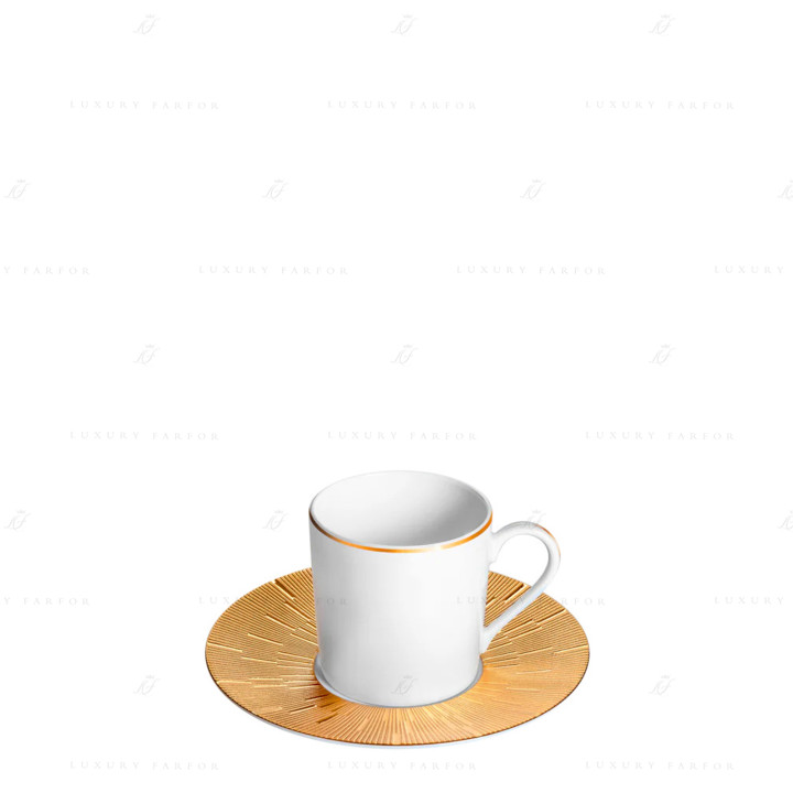 Чашка кофейная с блюдцем 0,08л коллекции Infini Or бренда Haviland