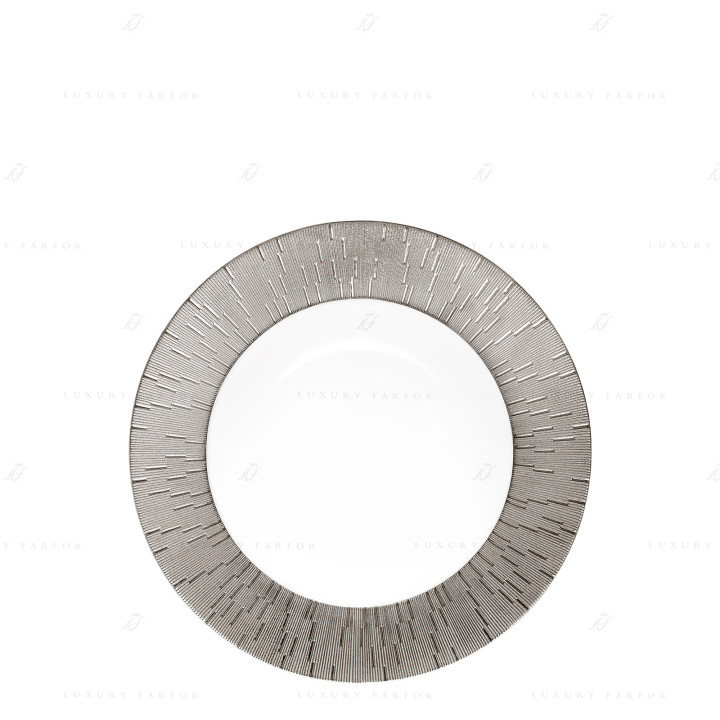 Тарелка суповая 23см коллекции Infini Platine бренда Haviland