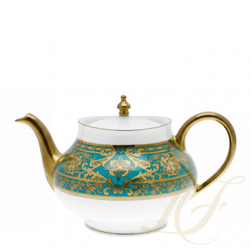 Чайник 1,2л коллекции Matignon Bleu Piscine Or бренда Haviland