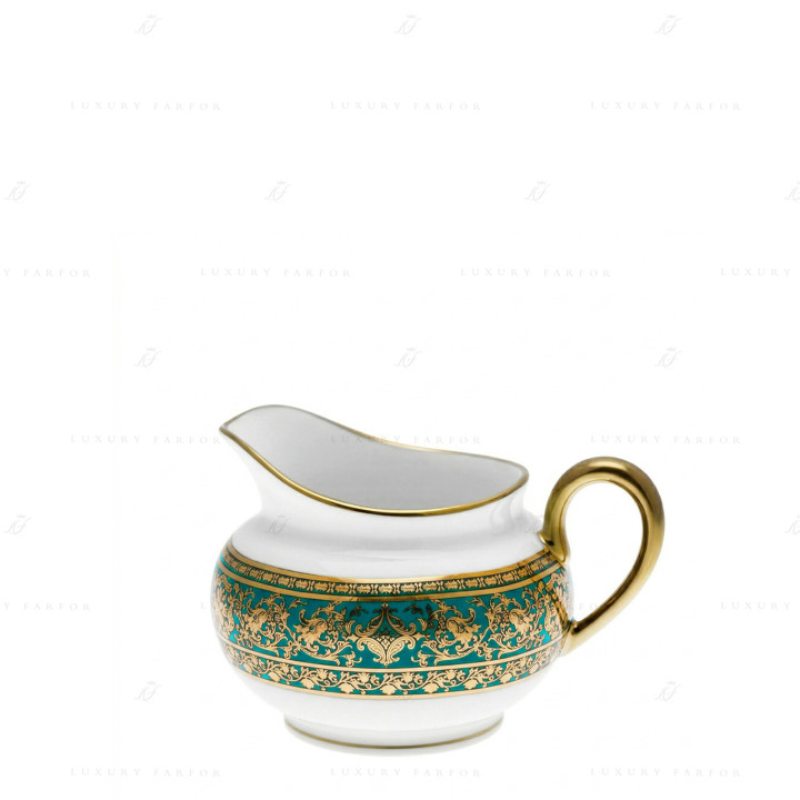 Молочник 0,21л коллекции Matignon Bleu Piscine Or бренда Haviland