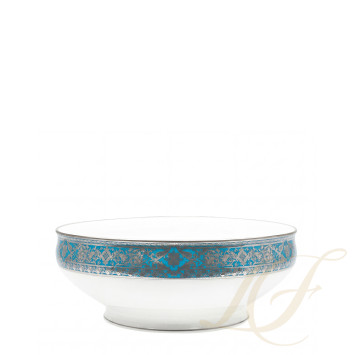 Салатник 27,5см коллекции Matignon Bleu Piscine Platin бренда Haviland