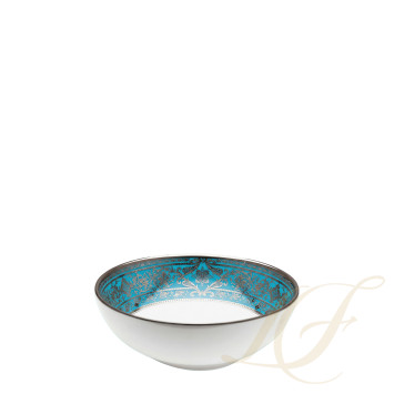 Чаша для мюсли 14см коллекции Matignon Bleu Piscine Platin бренда Haviland