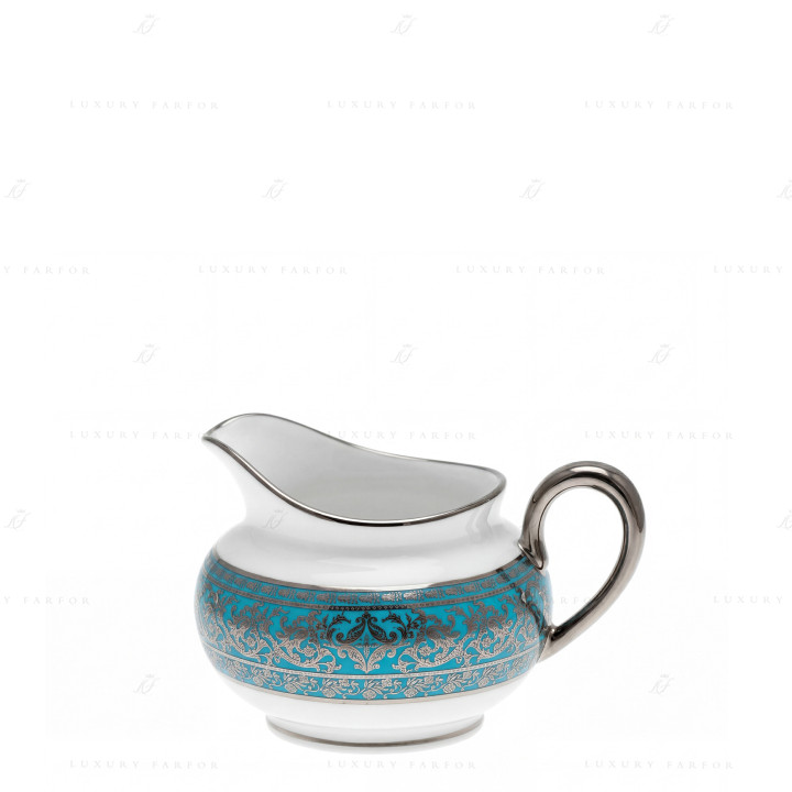 Молочник 0,21л коллекции Matignon Bleu Piscine Platin бренда Haviland