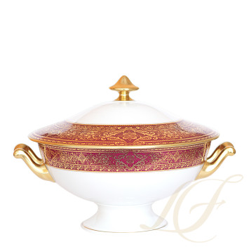 Супница 2л коллекции Matignon Cerise Or бренда Haviland