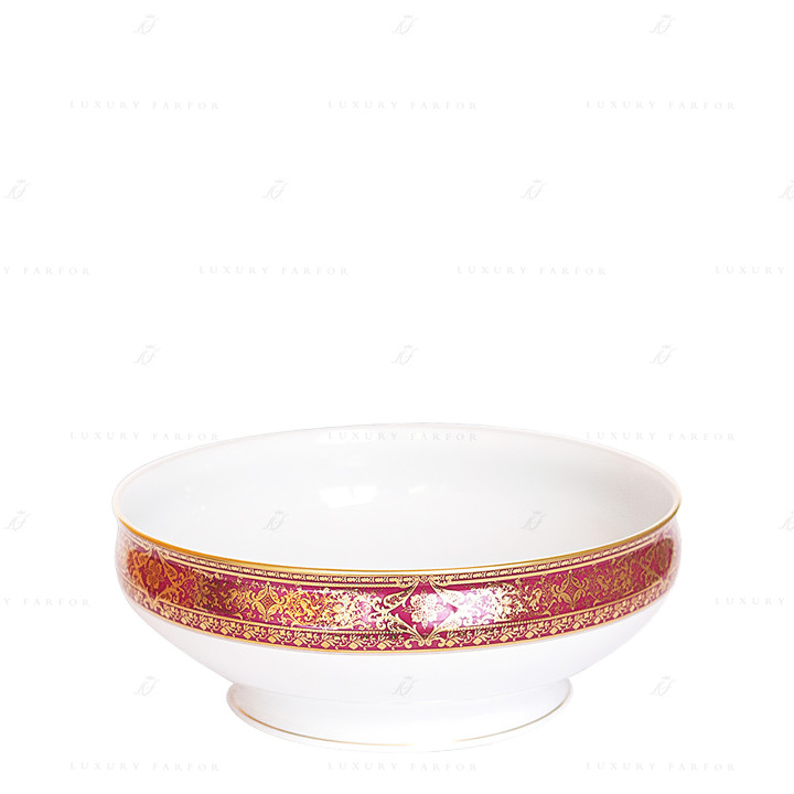 Салатник 27,5см коллекции Matignon Cerise Or бренда Haviland