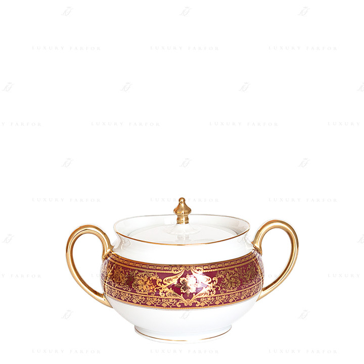 Сахарница 0,28л коллекции Matignon Cerise Or бренда Haviland