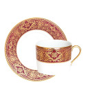Чашка для завтрака с блюдцем 0,3л коллекции Matignon Cerise Or бренда Haviland
