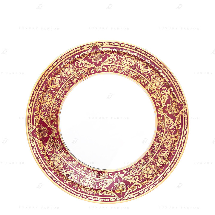 Тарелка тортовая 31,5см коллекции Matignon Cerise Or бренда Haviland