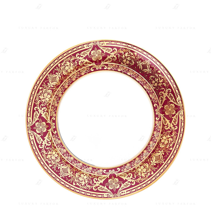 Тарелка подстановочная 31,5см коллекции Matignon Cerise Or бренда Haviland