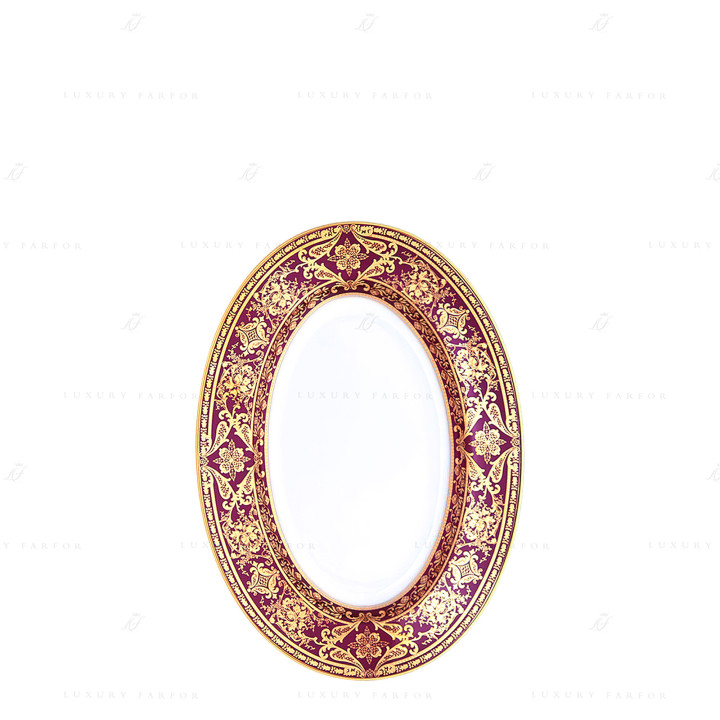 Блюдо для гарнира 23х16,5см коллекции Matignon Cerise Or бренда Haviland