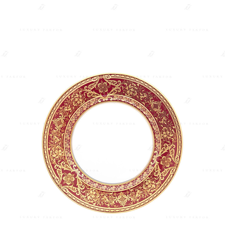 Тарелка закусочная 22см коллекции Matignon Cerise Or бренда Haviland