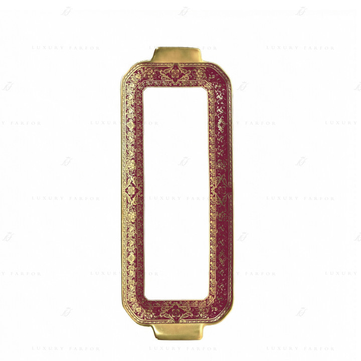 Блюдо для пирога 39х15,5см коллекции Matignon Cerise Or бренда Haviland
