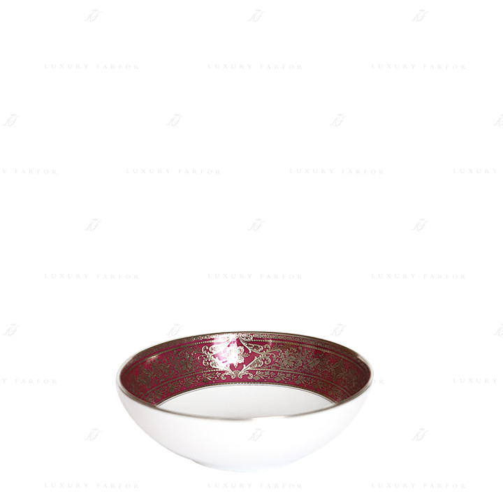 Чаша для мюсли 14см коллекции Matignon Cerise Platin бренда Haviland