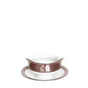 Соусник с подставкой 0,3л коллекции Matignon Cerise Platin бренда Haviland